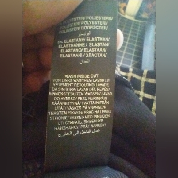 NWT Long Tall Sally Size 18 Black with White Check Slim Leg Trouser, Pan… - Picture 6 of 6